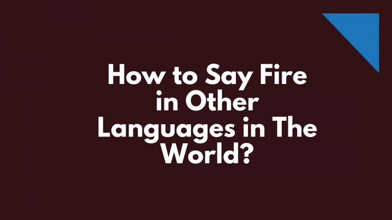 How to say fire in different languages in the world | words for fire in other languages | fire translated in other languages | fire in all languages | different ways to say fire? | How to Say fire in Many Languages