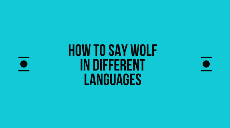 How to Say Wolf in Different Languages
