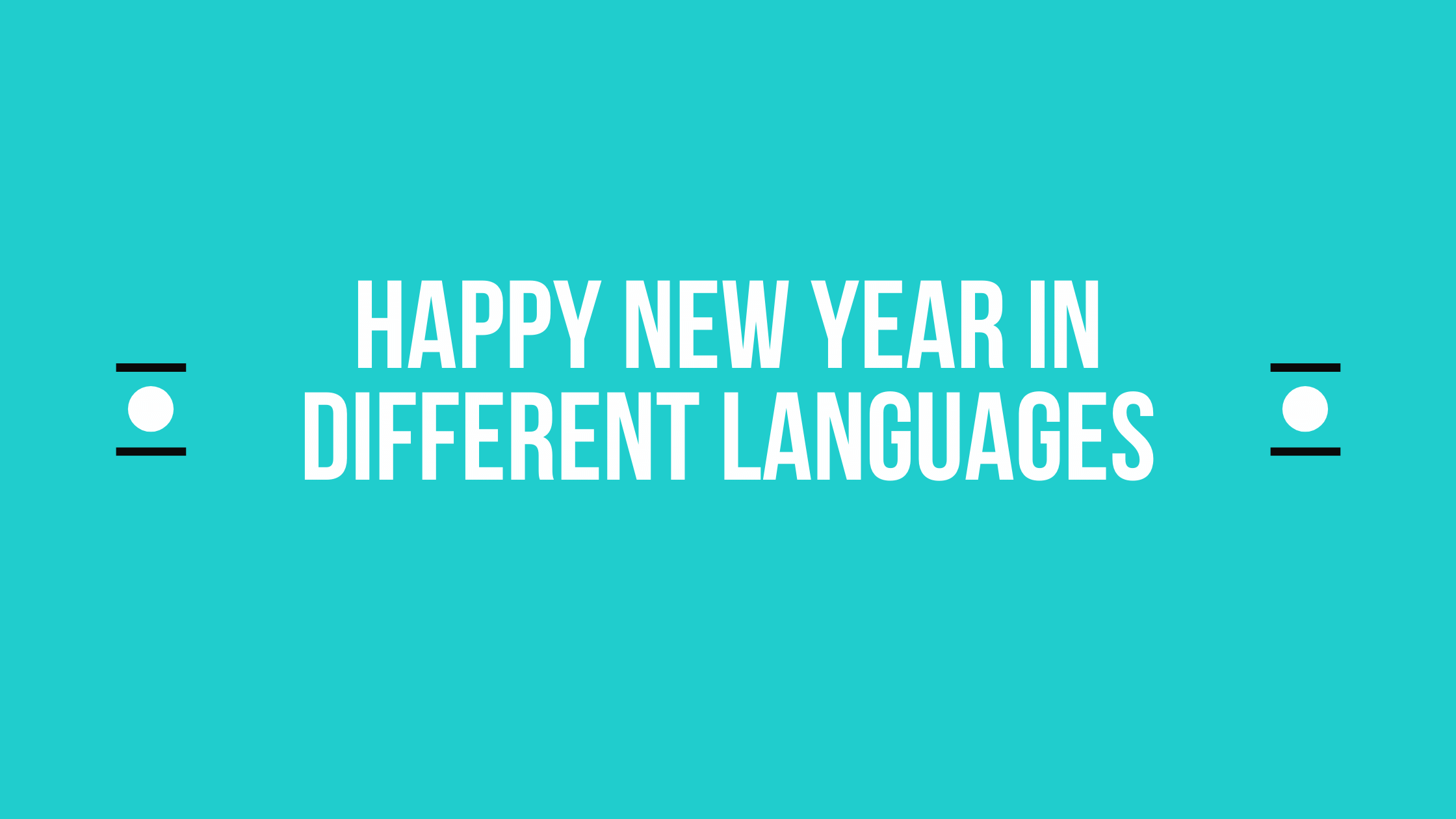 happy new year in different languages