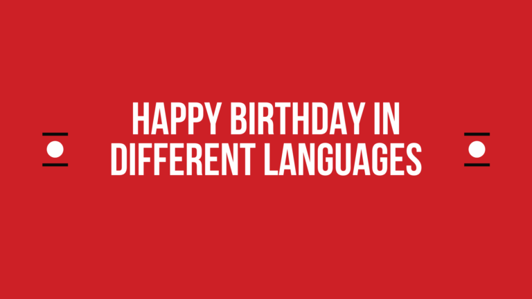 How to say happy birthday in other languages in the world?