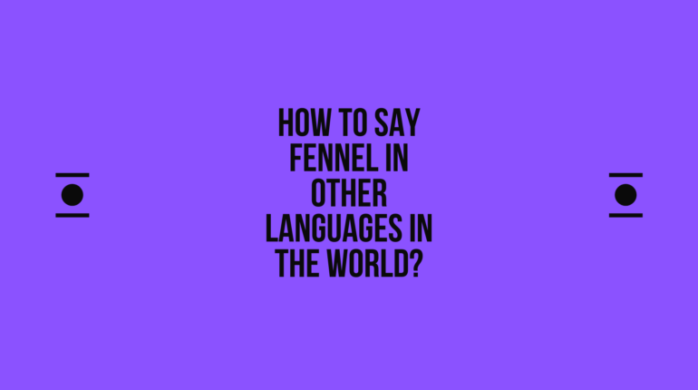 How to say fennel in other languages in the world? | Live sarkari yojana