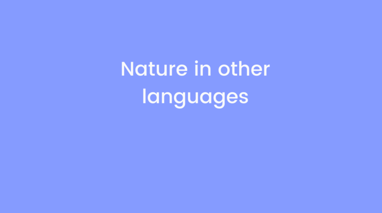 Nature in other languages